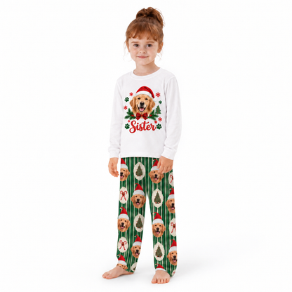 Personalized Christmas Dog Family Matching Christmas Pajamas With Pet