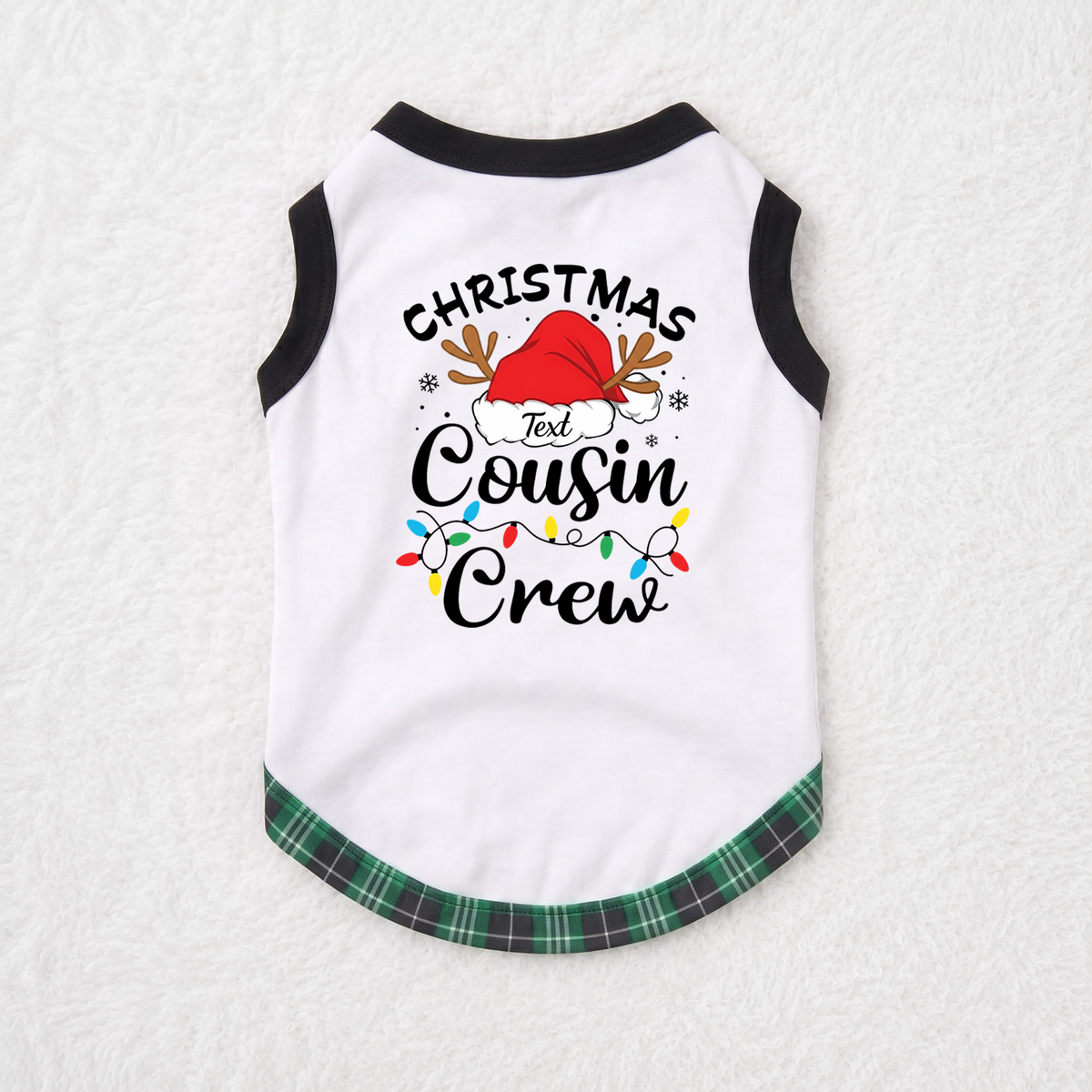Custom Name Cute Christmas Cousin Crew Matching Family Pyjama Set