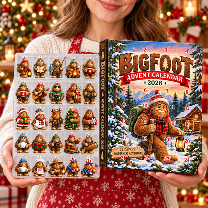 Bigfoot Wilderness Adventure Advent Calendar 2026 – 2D Acrylic Christmas Countdown