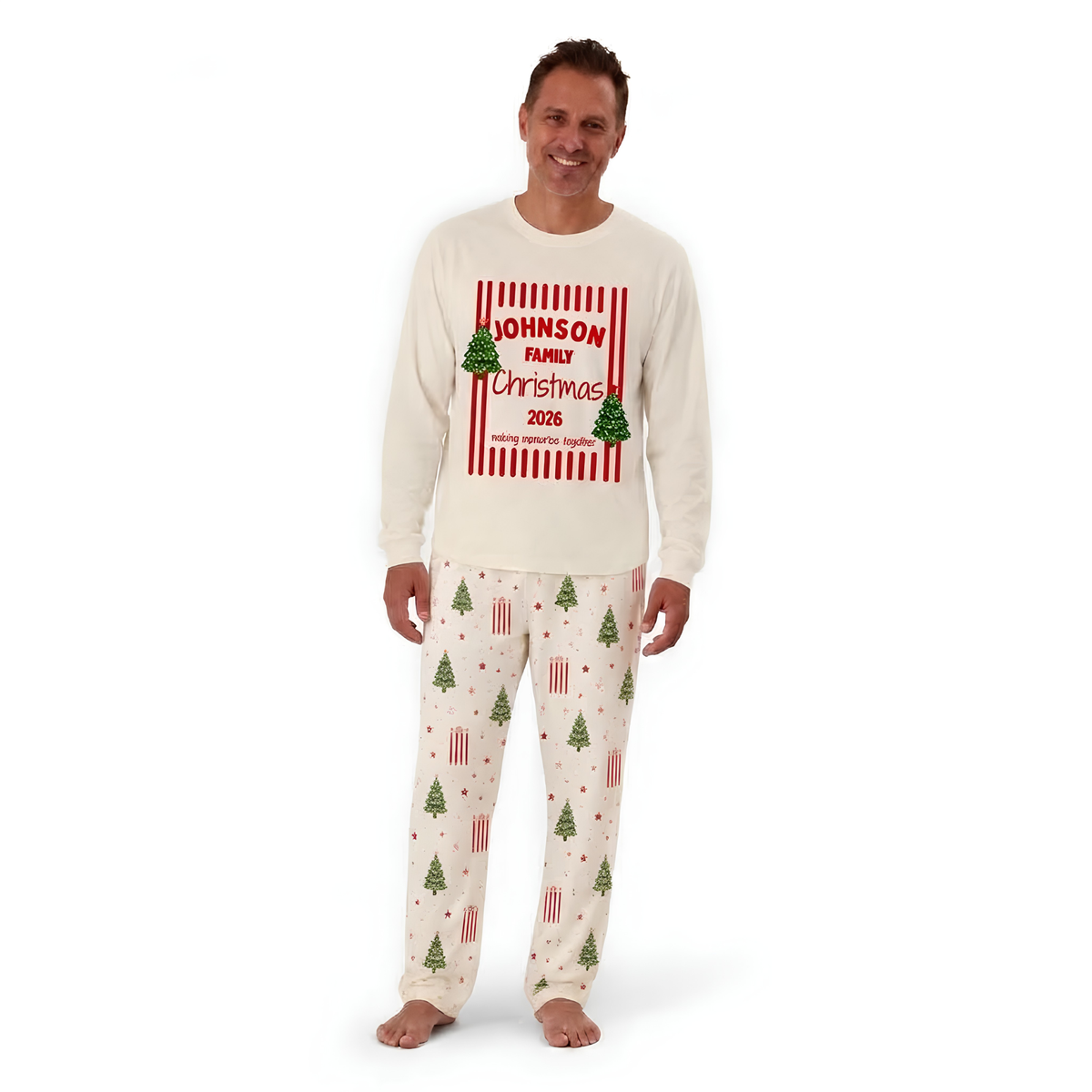 Festive Personalized Christmas Tree Family Christmas Pajamas With Pet