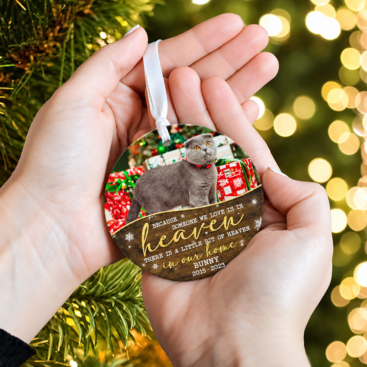 Pet Memorial Ornament, Loss Of Dog Ornament, Pet Loss Gift, Personalized Christmas Ornament