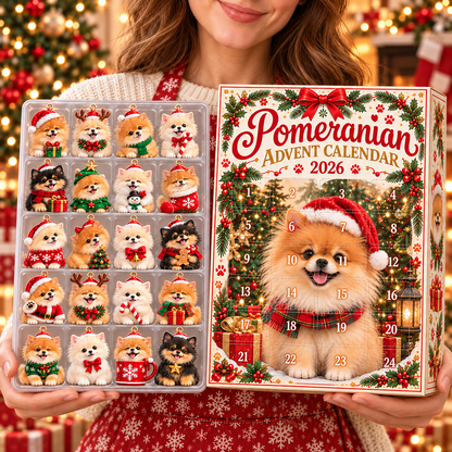 Pomeranian Advent Calendar 2026 – 24-Day Christmas Countdown for Pomeranian Lovers