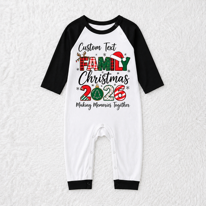 KHANH Festive Personalized Family Christmas 2026 Matching Family Christmas Pajamas (Copy)