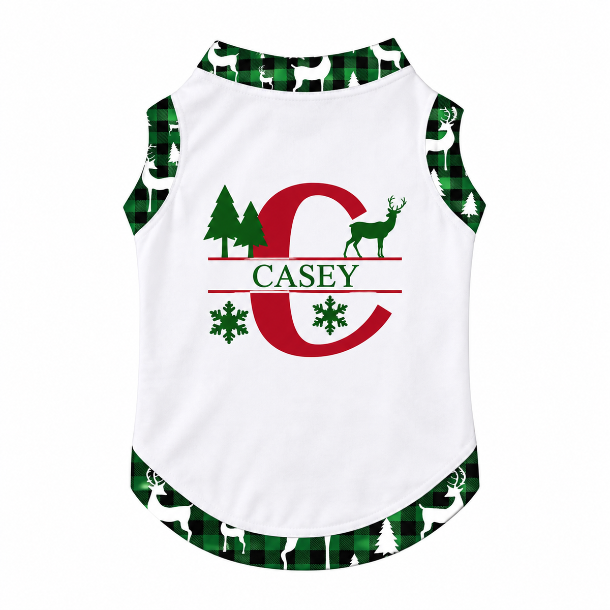 Custom Name Initial Family Christmas Oh Deer Matching Christmas Pajamas With Pet