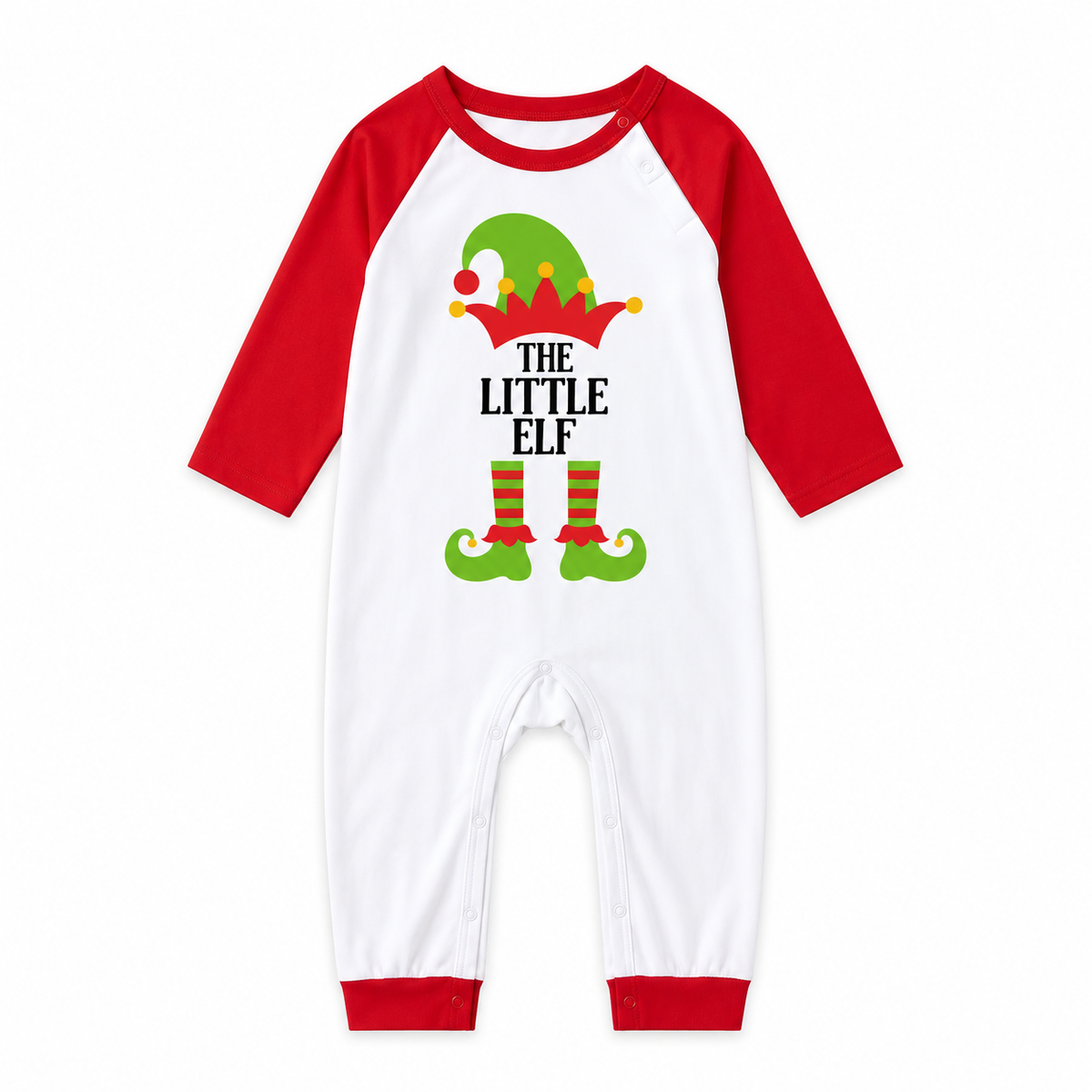 Cute Personalized Elf Family Christmas Pajamas