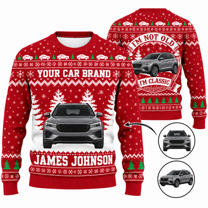 This Is How I Roll - Personalized Photo Car Ugly Sweater