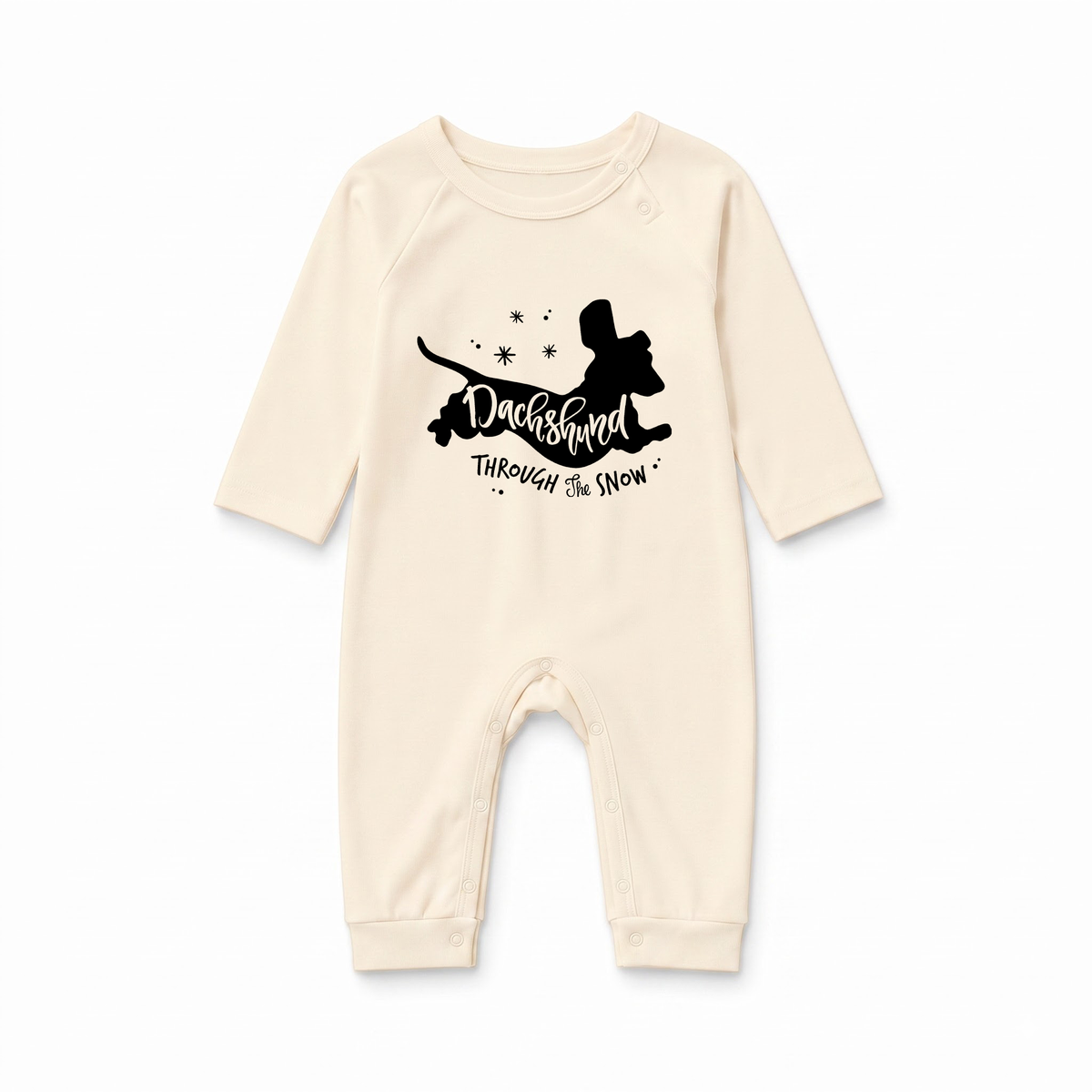 Dachshund Through The Snow Matching Family Christmas Pajamas All Sizes
