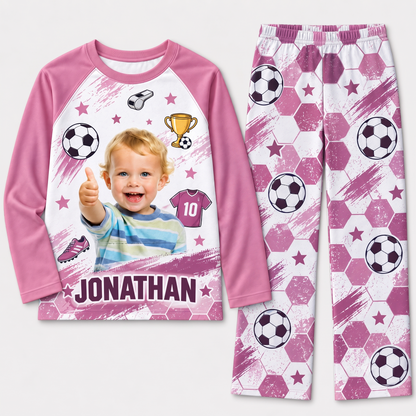 Personalized Soccer Matching Family Pajamas, Custom Family Pajama Set