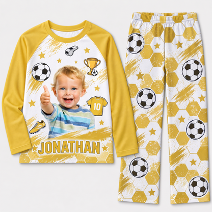 Personalized Soccer Matching Family Pajamas, Custom Family Pajama Set