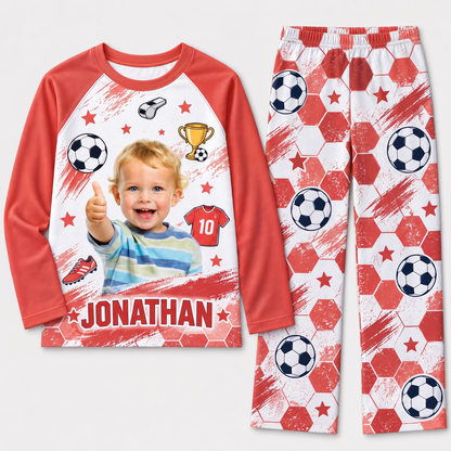 Personalized Soccer Matching Family Pajamas, Custom Family Pajama Set