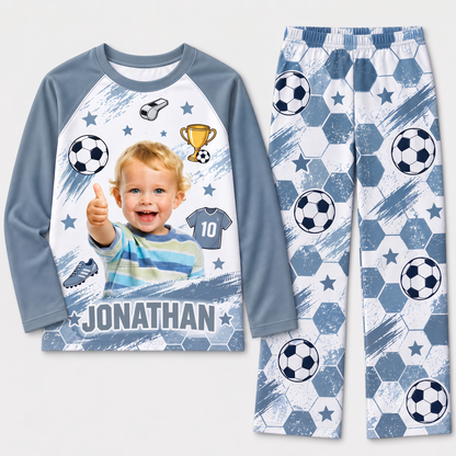 Personalized Soccer Matching Family Pajamas, Custom Family Pajama Set