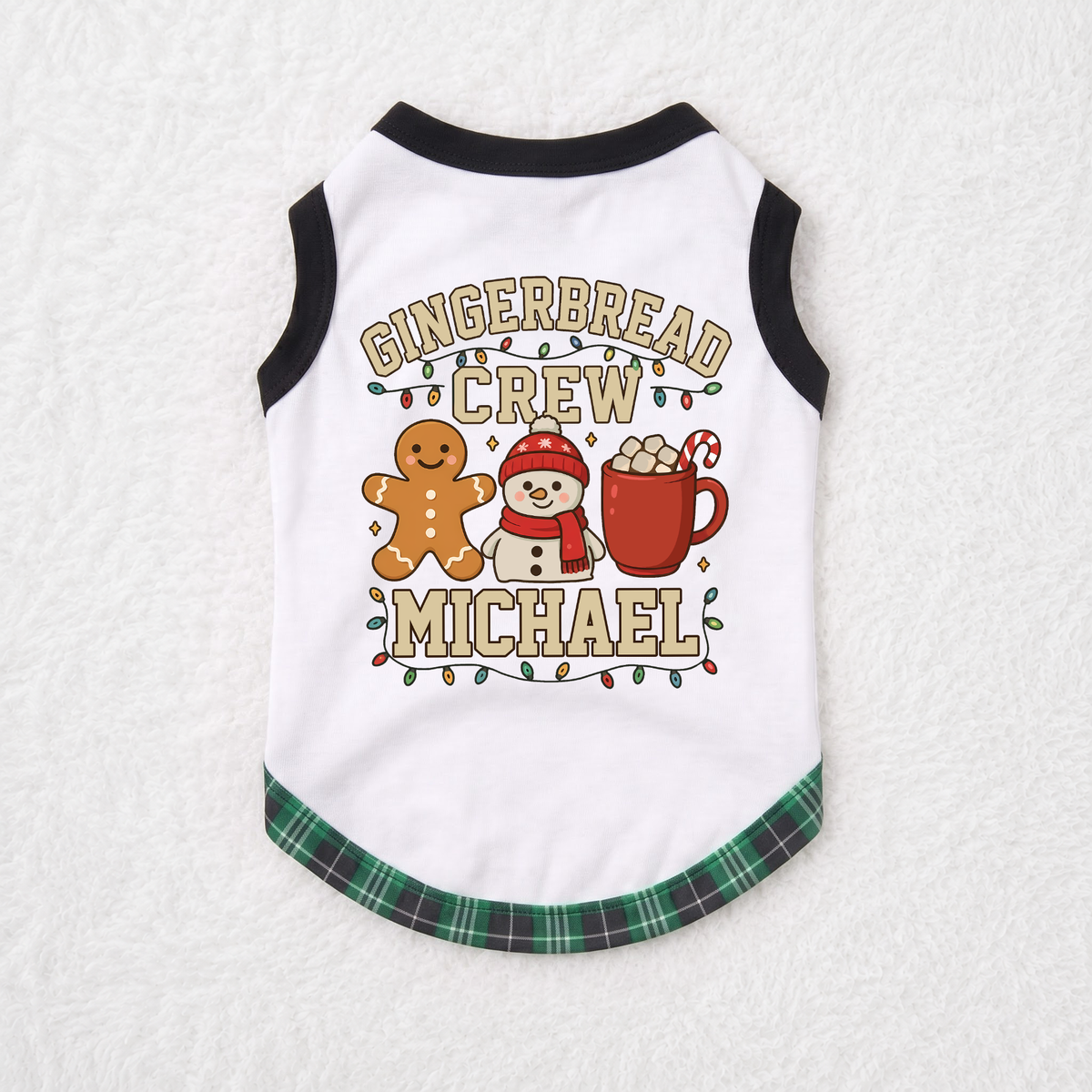 Personalized Gingerbread Crew Family Matching Christmas Pajamas With Pet