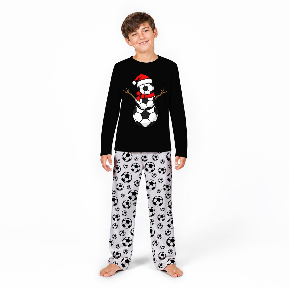 Soccer Family Matching Pajamas With Pet