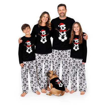 Soccer Family Matching Pajamas With Pet