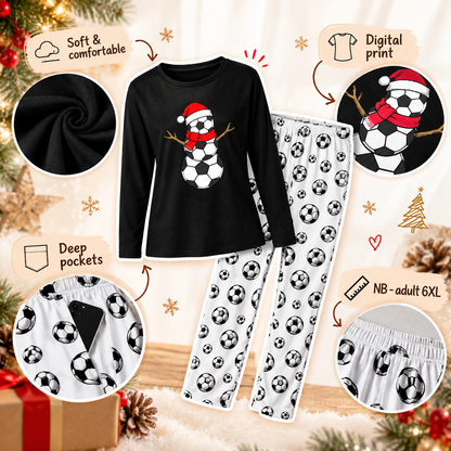 Soccer Family Matching Pajamas With Pet