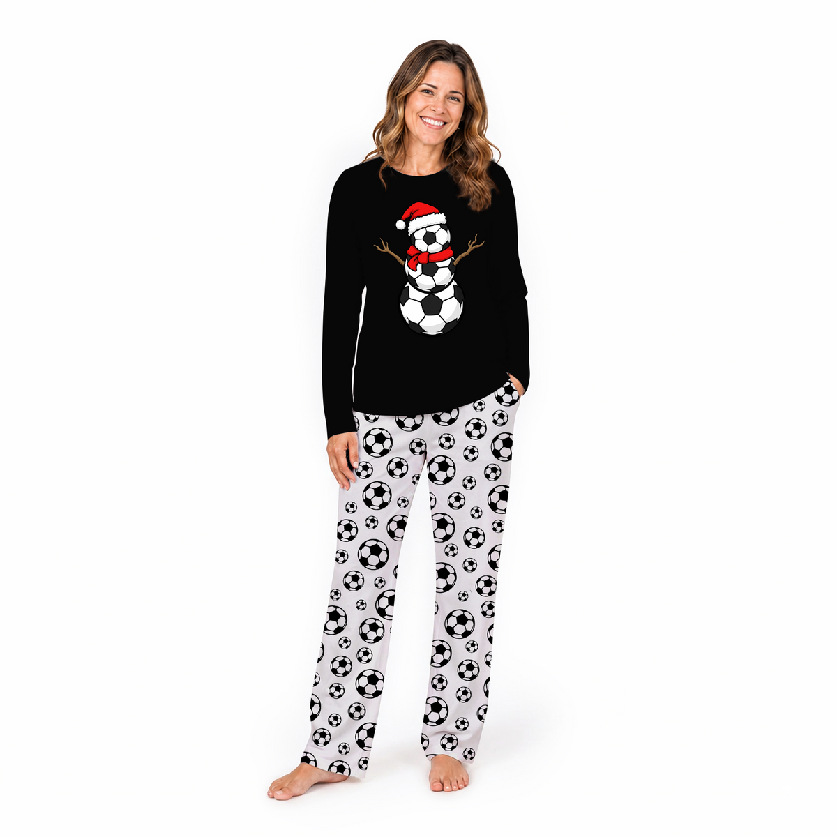 Soccer Family Matching Pajamas With Pet
