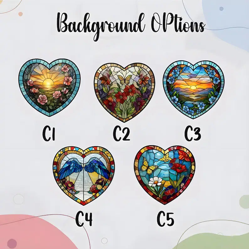 Custom Pet Portrait Glass Suncatcher – Personalized Dog or Cat Photo Memorial Gift, Heart Design
