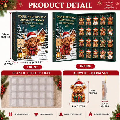 2D Dachshund Christmas Advent Calendar 2026, 24-Day Sausage Dog Countdown, Cute Dog Lover Holiday Gift