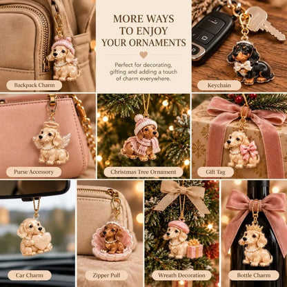 Dachshund Advent Calendar 2026, 24 Acrylic Dog Ornaments, Christmas Countdown, Doxie Lover Gift