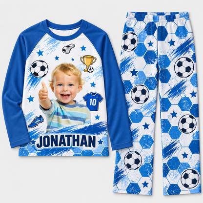 Personalized Soccer Matching Family Pajamas, Custom Family Pajama Set