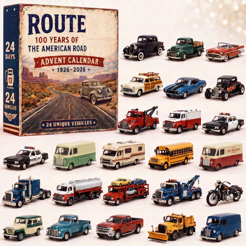 Route 66 Centennial Advent Calendar – 24 Days of American Road Legends | 1926–2026 Collector’s Edition