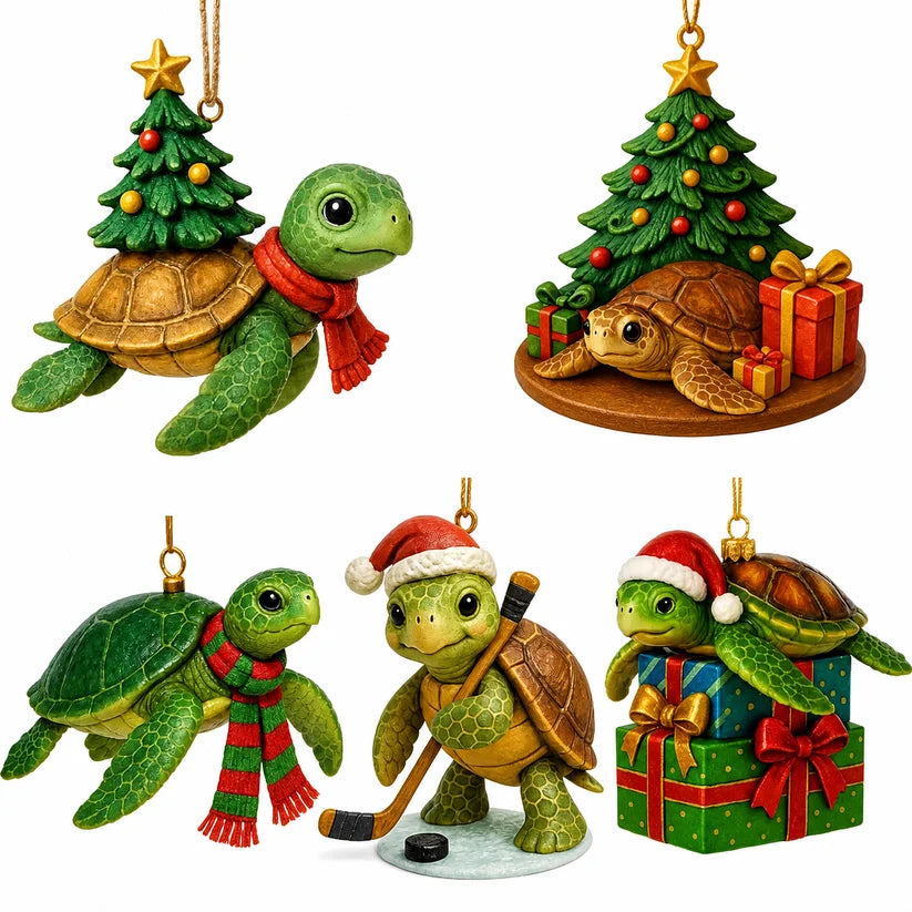 Sea Turtle Advent Calendar 2026 – 24 Cute Sea Turtle Acrylic Ornaments