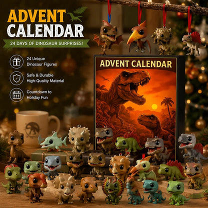 Dinosaur Advent Calendar, 24‑Day Christmas Countdown Calendar