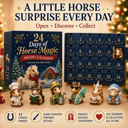 24 Days of Horse Magic Acrylic Advent Calendar 2026 – 24 Cute Horse Acrylic Ornaments