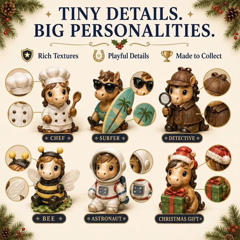 24 Days of Horse Magic Acrylic Advent Calendar 2026 – 24 Cute Horse Acrylic Ornaments