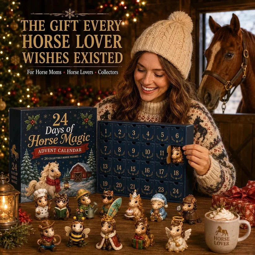 24 Days of Horse Magic Acrylic Advent Calendar 2026 – 24 Cute Horse Acrylic Ornaments