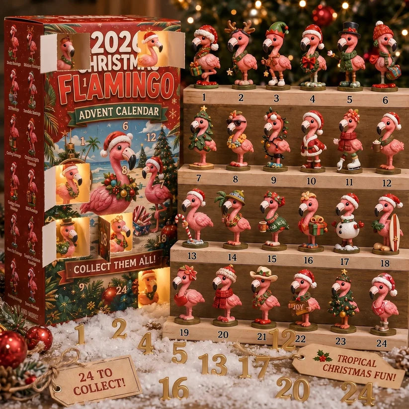 2026 Christmas Flamingo Advent Calendar– Every Day Brings New Surprises