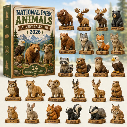 National Park Adorable Animals Advent Calendar 2026 - 24-Day Festive Countdown