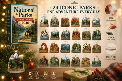 National Parks Advent Calendar 2026 - 24-Day Festive Countdown