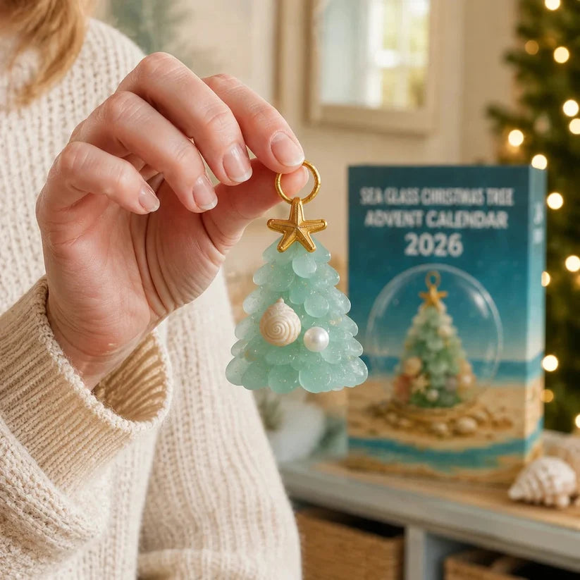 Sea Glass Christmas Tree - Arcylic Ornament Advent Calendar