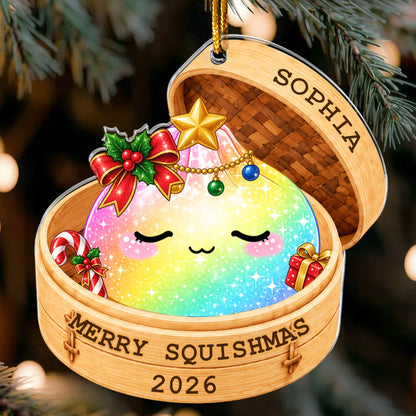 Cute Dumplings New Version Merry Squishmas - Personalized Ornament