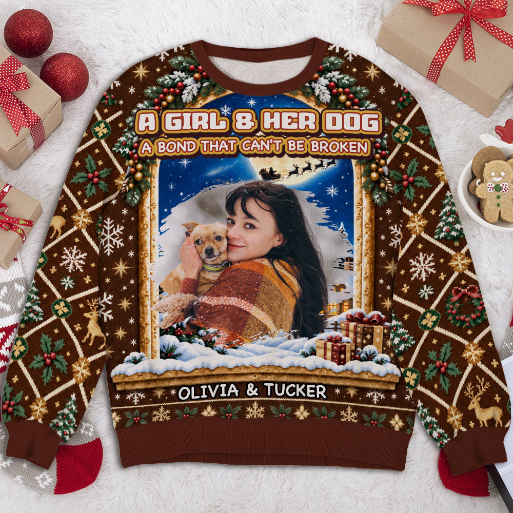 Forever Bound By Love Photo - Personalized All-Over-Print Sweatshirt