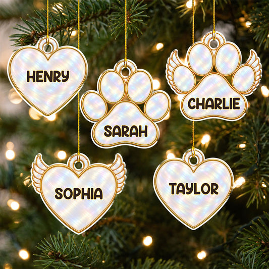Custom Christmas Memorial Sympathy Gifts For Dogs, Cats • A Tree Of Love - Personalized Acrylic Ornament