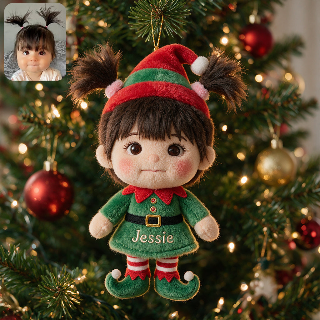 Little ELF - Personalized Kid Plush Ornament | Sunflowerly