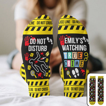 Gift For True Crime Fan Movie Lover - Personalized Socks