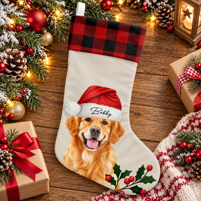 Personalized Dog Cat Photo Christmas Stocking Gift for Dog Cat Lovers HO82 903892
