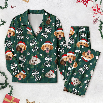 Custom Dog Face Cute Best  Dog Dad Ever Christmas Pajamas LM32 895749