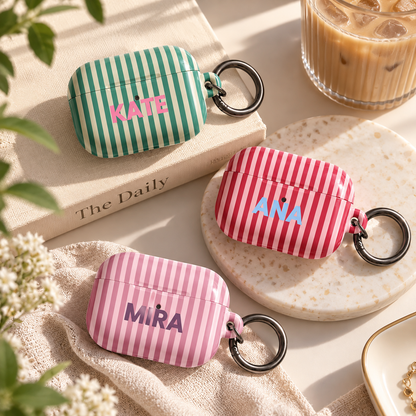 Personalized Monogram Name Protective Case For AirPods Gifts LM32 670533