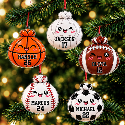 Personalized Cute Funny Sport Dumpling Dim Sum Acrylic Ornament LM32 670185
