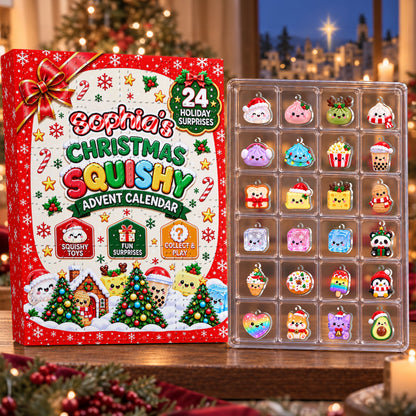 24 Days  Of Squishy Magic - Personalized Christmas Advent Calendar