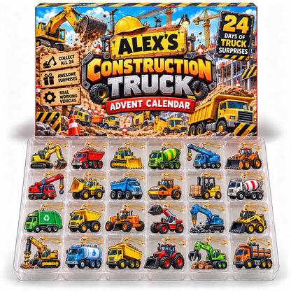 Building Up to Christmas: 24 Days of Big Rigs - Personalized Christmas Advent Calendar