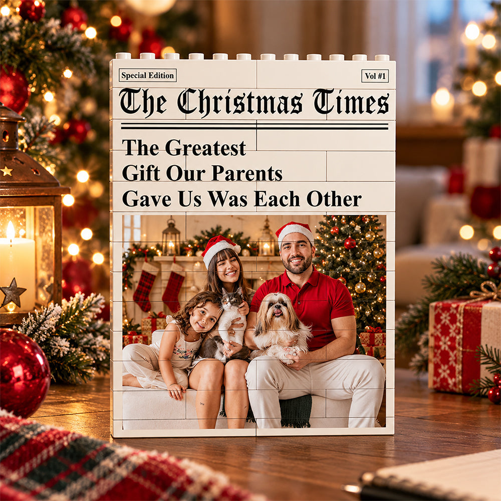 Custom Photo The Christmas Times Building Brick Block HA75 919480