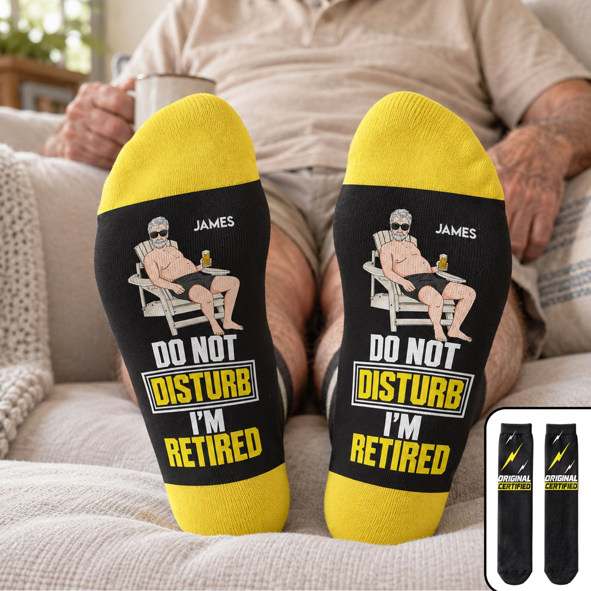 Funny Socks Gifts For Retirement - Personalized Socks