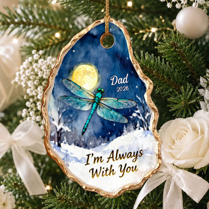 We're Always With You - Personalized Oyster Shell Ornament