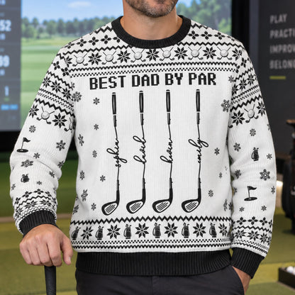 Best Dad By Par - Personalized Sweater