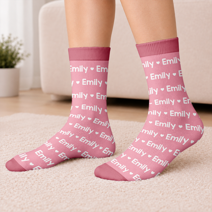 Custom Name Crew Socks - Personalized Gift for Friends And Family TH10 171365